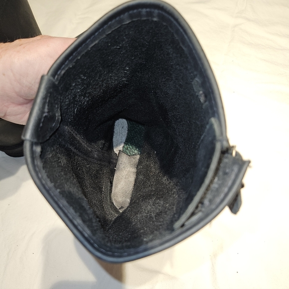 Double H Black Leather Men's Engineer/Motorcycle Boots Size 8.5 D - Picture 8 of 9